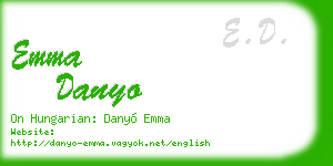 emma danyo business card