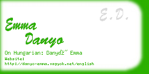 emma danyo business card